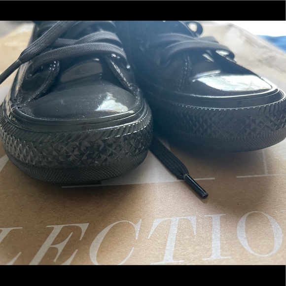 NEW WOMENS CONVERSE METALLIC SNEAKERS GRAY 5.5 - Picture 4 of 12